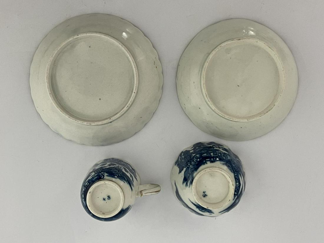 Caughley blue and white tea ware: Caughley blue and white tea ware