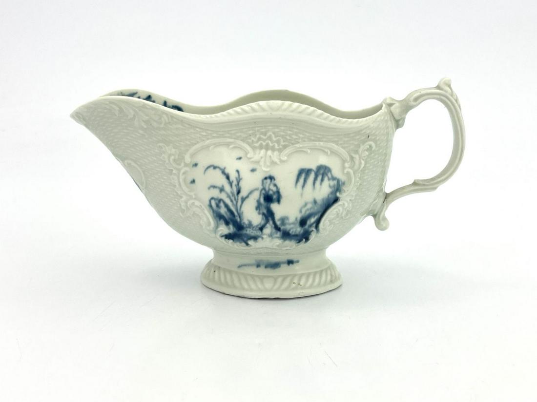 A Worcester blue and white relief moulde (1 of 5)