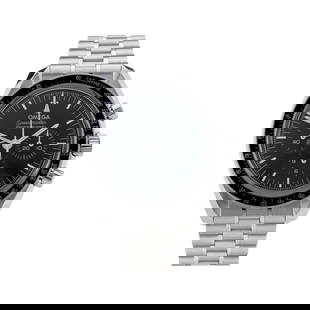 Omega, a stainless steel Speedmaster Moo: Omega, a stainless steel Speedmaster Moonwatch Professional Co-Axial Master Chronometer chronograph bracelet watch, circa 2021, reference 310.30.42.50.01.002, signed manual wind movement calibre 3861,
