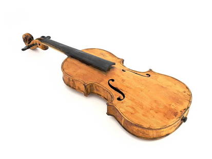 An early 20th century Czech violin, labe: An early 20th century Czech violin, labelled for Alois Mraz, Praha ( Prague ) and dated 1906, fine grain, with two piece back, 56cm long