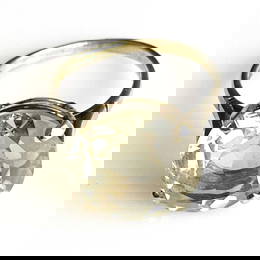 A 9ct gold citrine single-stone ring