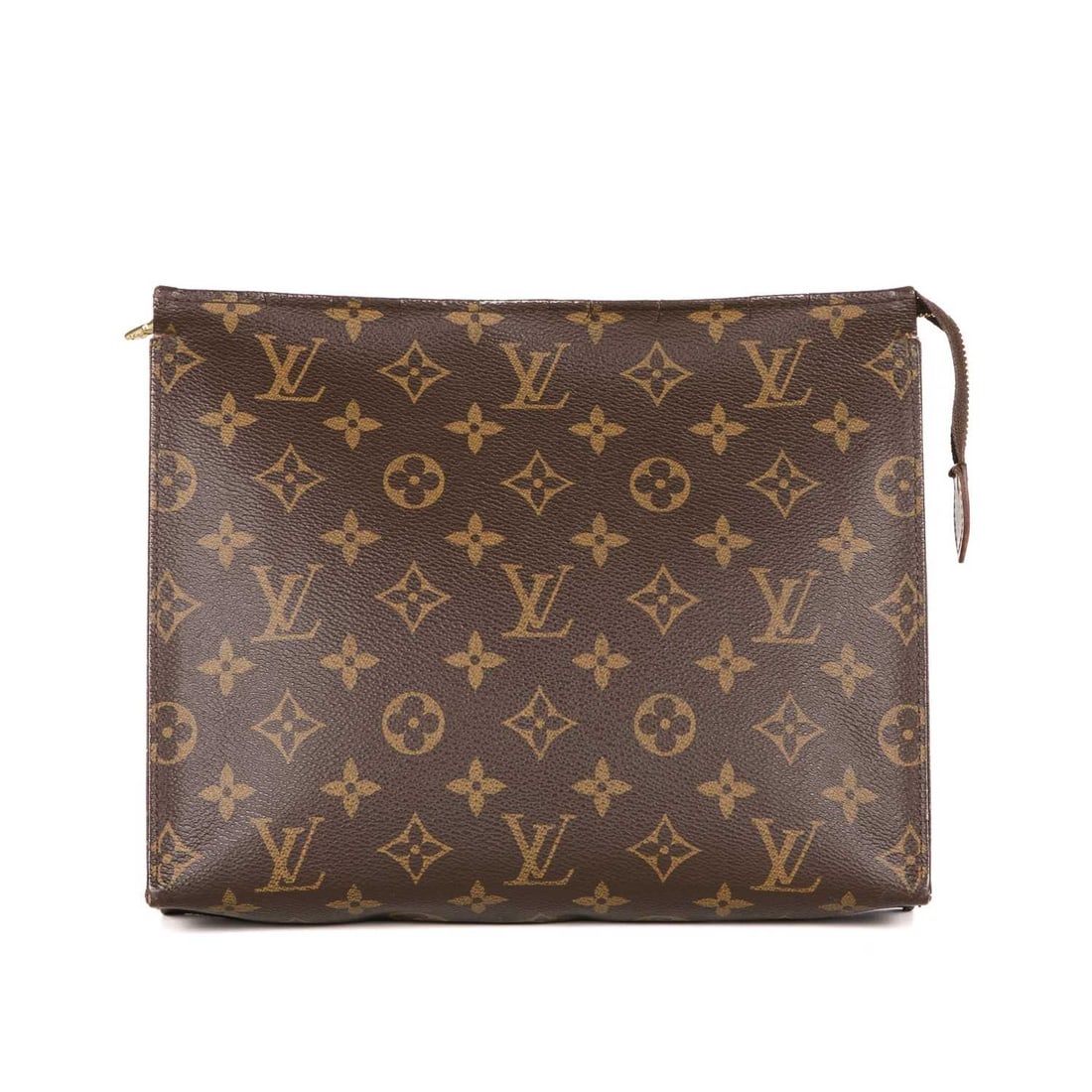 Louis Vuitton, a monogram cosmetics pouch, featuring the maker's monogram coated canvas exterior, (1 of 5)