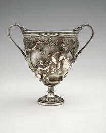 A nineteenth-century Elkington electrotype revival of a Roman drinking vessel, after a design by