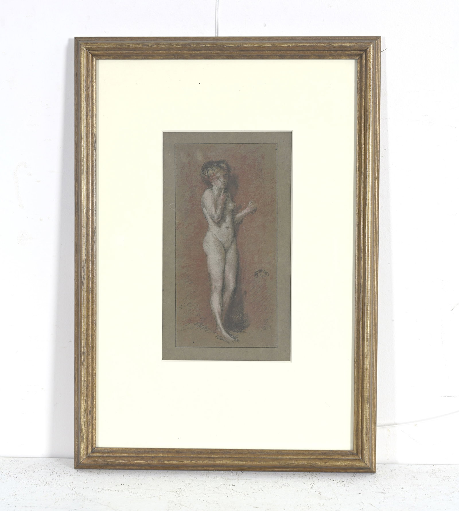 Thomas Robert Way (British, 1862-1913),: Thomas Robert Way (British, 1862-1913), 'Little Nude after J. McNeil Whistler', facsimile butterfly signature c.r., titled and inscribed verso with the owner being Mrs J.R. Way, lithograph, 20 by 10cm