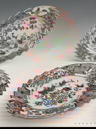 Two Chinese famille rose plates, one pai
