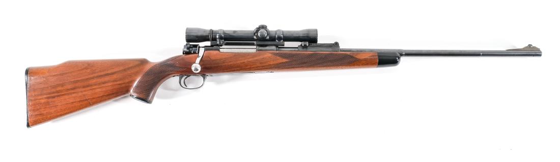 Mauser K98 Sporterized: Nicely done K98 Sporterized with a fancy walnut stock, High gloss blue and a early weaver scope. Functions great. Still many waffenamt's present.