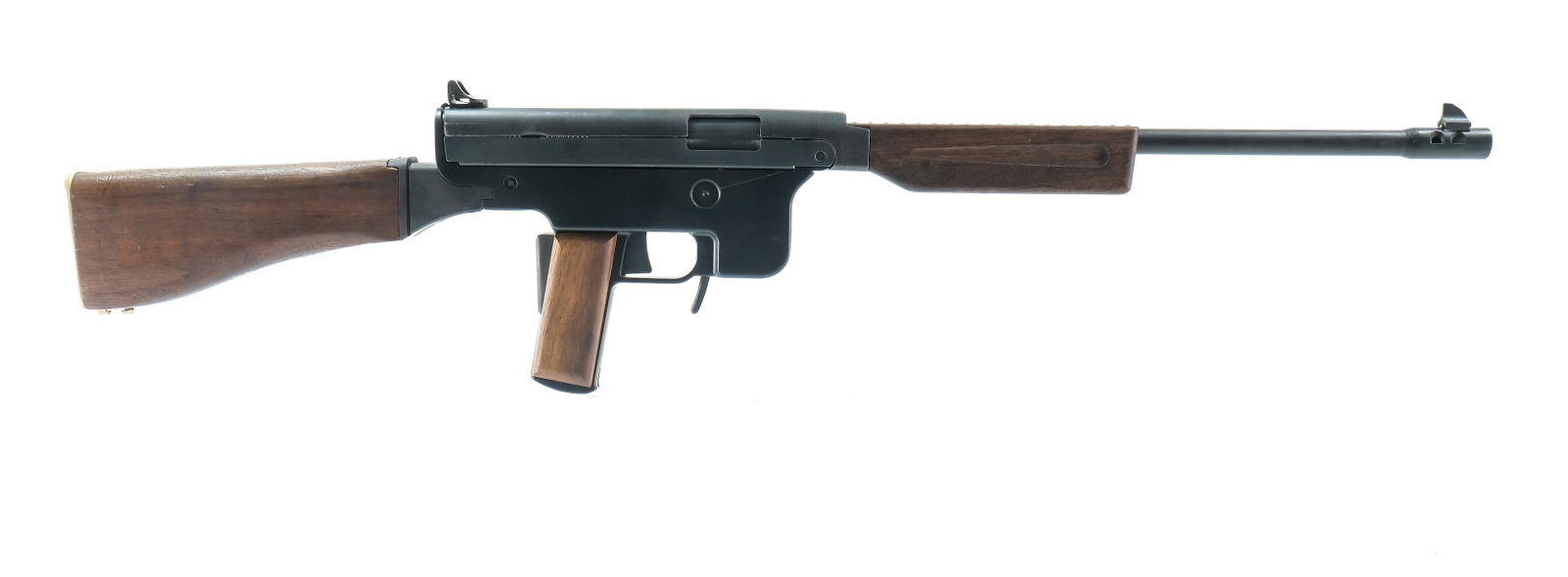 TRI-C Fox Carbine Open Bolt 9mm Rifle: Not very well known is the fact that there were only about 500 TRI-C guns ever made. It is by all standards a very rare rifle and quite frankly a little underrated considering the innovations presente