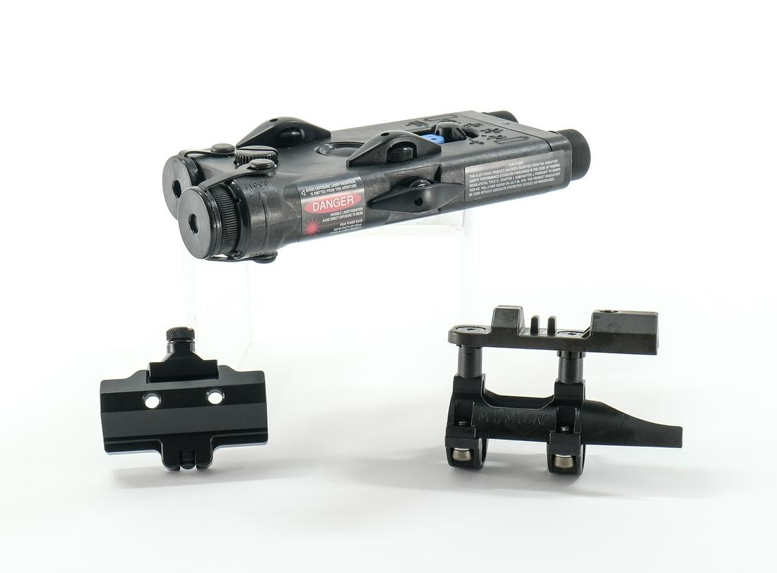 EOTech AN/ PEQ2A TPIAL IR Illuminator: Commonly known as the PEQ-2A, this device is hard to find outside of military and law enforcement. Dual beam laser sight is for use in conjunction with night vision goggles and/or night vision rifle s