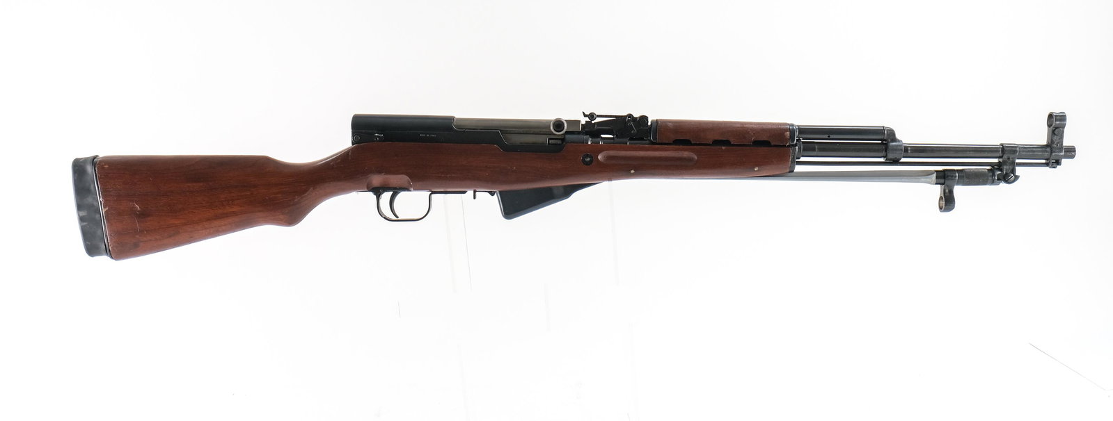 Chinese SKS 7.62X39 Factory 216 Rifle: Chinese SKS 7.62X39 with a "10" round internal magazine box and a 20" barrel, made in Factory "216" being a mid-production rifle being made between 1965-1980. This semi-automatic rifle was imported by