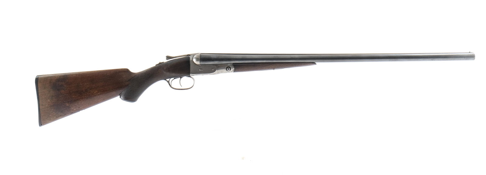 Parker VH 16ga Double Barrel Shotgun: ADDED MEASUREMENTS TO END OF THIS DESCRIPTION, ADDED PHOTOS OF WATER TABLE, BARREL FLATS AND RIB AT MUZZLE.... Parker Brothers 16 gauge "V" Grade double barrel shotgun , 26" barrel. This shotgun was m