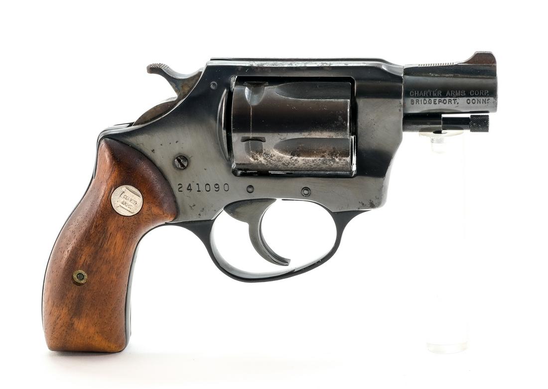 Charter Arms Undercover .38 SPL Revolver: Description Charter Arms model Undercover in .38 SPL (Special) with a five shot capacity and a 2" barrel. Smooth solid wood grip plates. Blued frame, barrel and cylinder. Serrated hammer and trigger w