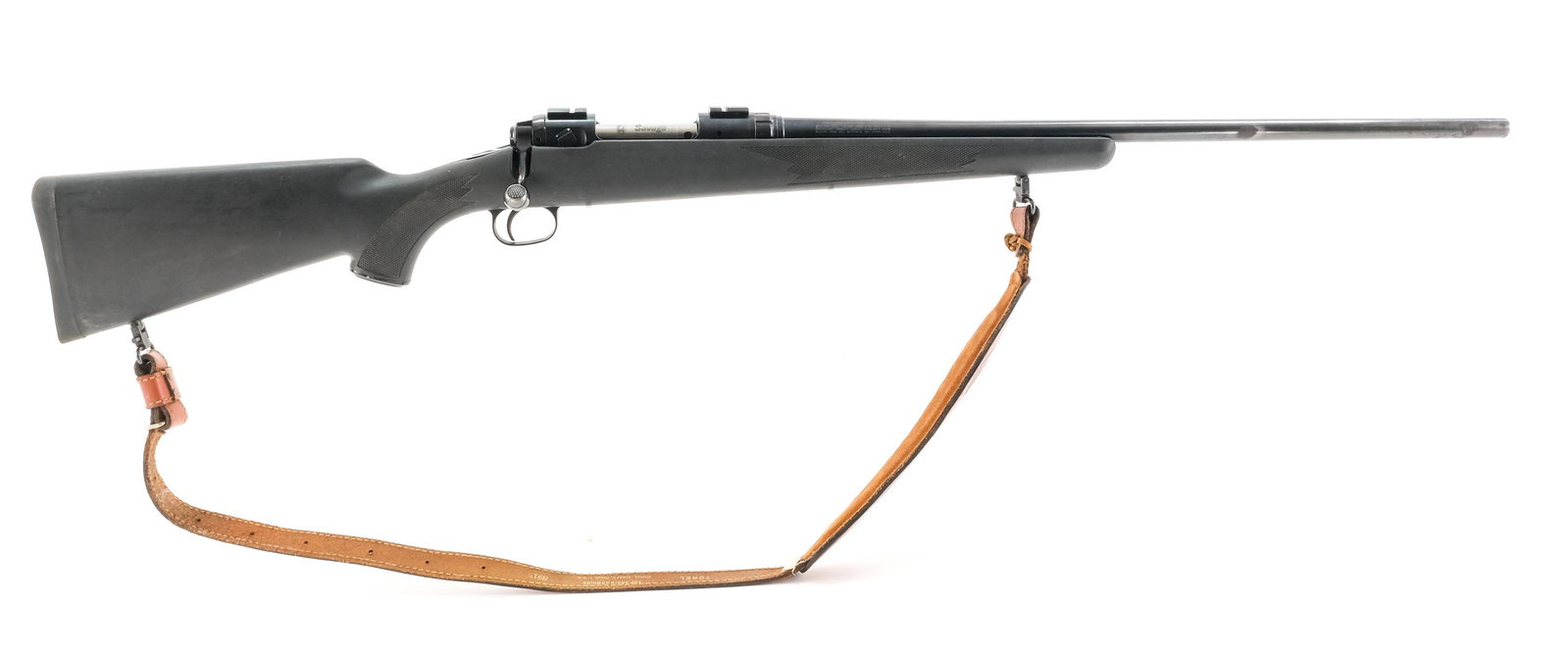 Savage 11 .270 WIN Short Mag Bolt Action Rifle: Description Savage model 11 in .270 WIN Short Mag with a four round internal magazine capacity and a 24" barrel. Rubber butt pad still very supple, moderate handling wear. Composite one piece stock, h