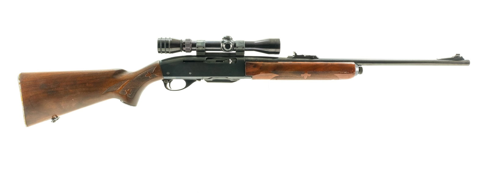 Remington Woodsmaster 742 30-06 Semi-Auto Rifle: Description Remington Woods master model 742 in .30-06 SPRG (Springfield) with a four round capacity removable magazine and a 22" barrel. Metal butt plate, light wear, scratches and has been painted b