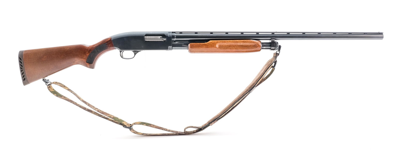 Glenfield/Marlin Firearms 778 12ga Pump Shotgun: Description The Marlin Firearms Company Glenfield model 778 pump shotgun in 12 gauge with a two shot capacity and a 28" barrel. The rubber butt plate is aftermarket and still very supple with light al