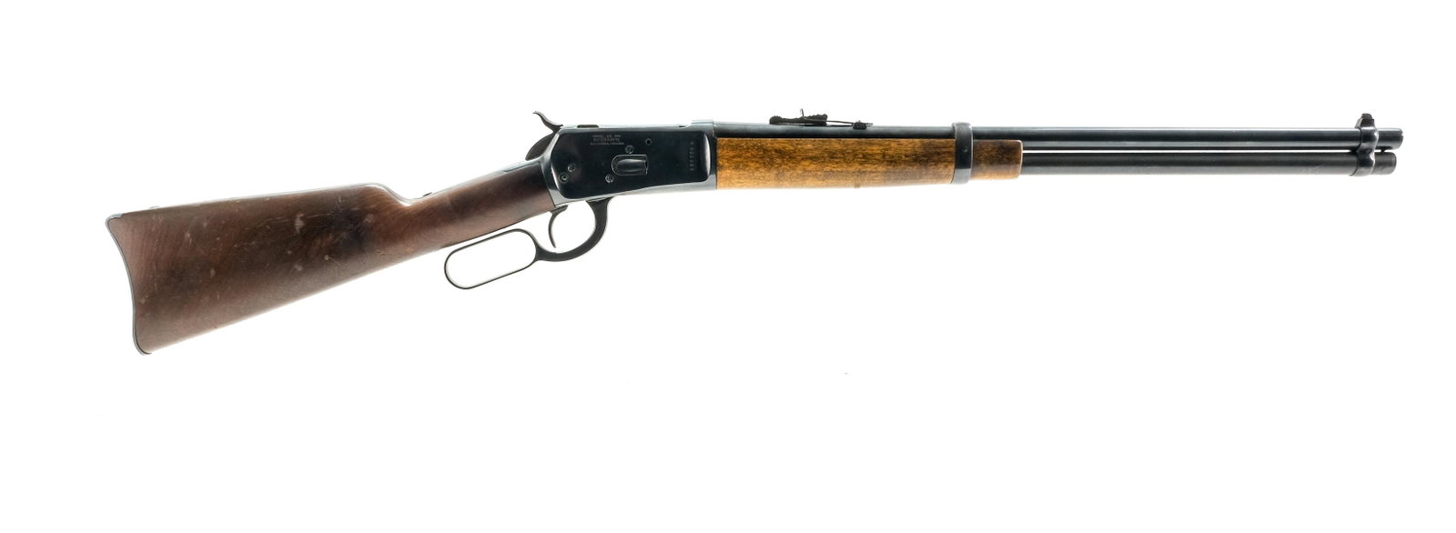 Rossi Interarms 65 SRC .44 MAG Lever Action Rifle: Description Rossi Interarms model 65 SRC in .44 Magnum with a ten round internal capacity and a 20" barrel. Metal butt plate, hardwood butt stock and front foregrip. Blued receiver, lever, barrel and 
