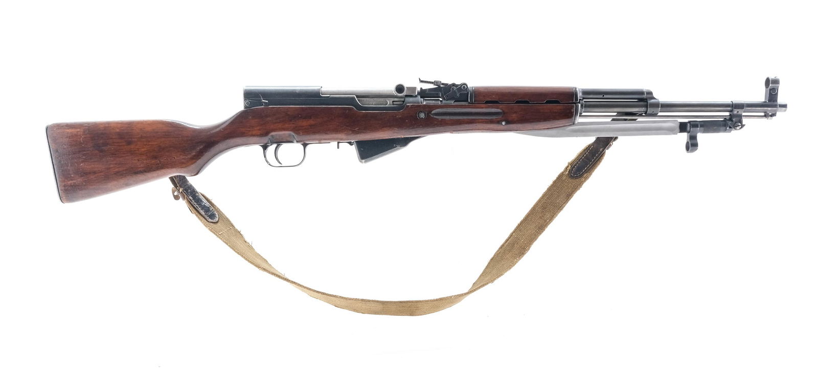 Chinese 56 / SKS 7.62x39mm Semi-auto Rifle: Description Chinese Type 56 SKS in 7.62x39mm with a ten round internal magazine capacity and a 20" barrel. Imported but the import marks under the barrel have been polished off almost completely. Meta