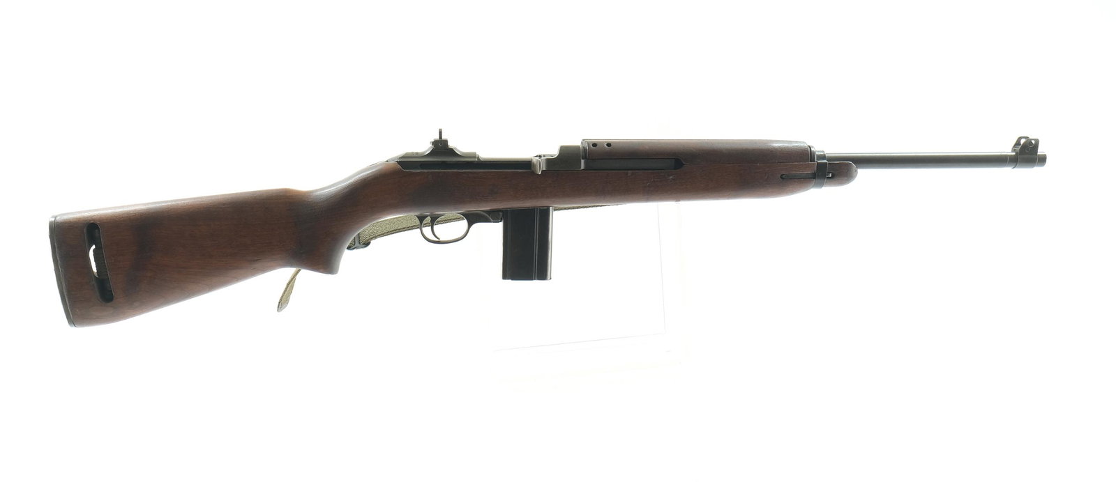 Quality Hardware M1 Carbine Semi Auto .30: Description WWII Quality Hardware model M1 carbine chambered in .30. This carbine features a 18" ROCK-OLA marked barrel, "J-Q" marked front sight, type 1 barrel band, early flat top bolt, rear flip si
