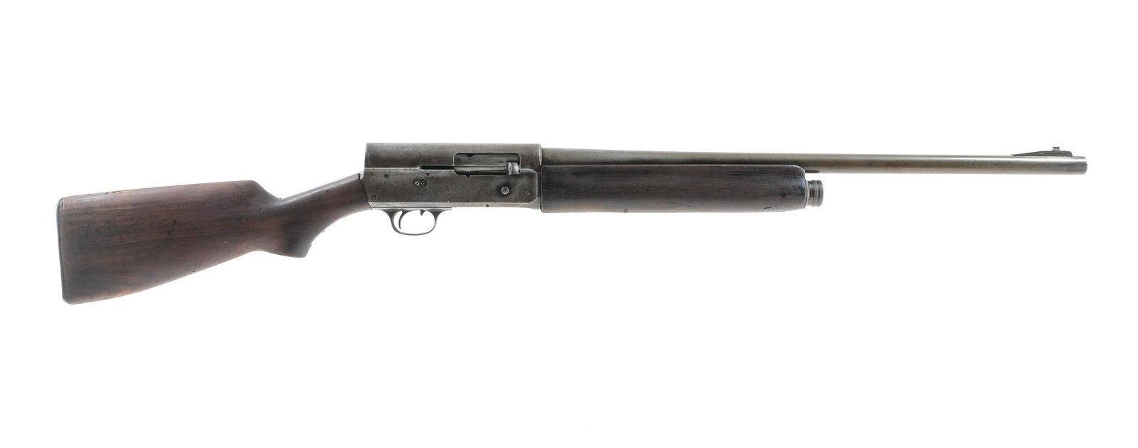 Remington 11 12ga Semi-Auto Shotgun: Description Remington Model 11 in 12 gauge with a four round internal magazine tube capacity and a 24" FULL Choke barrel. Remington checkered composite butt plate. Smooth wood butt stock and front for
