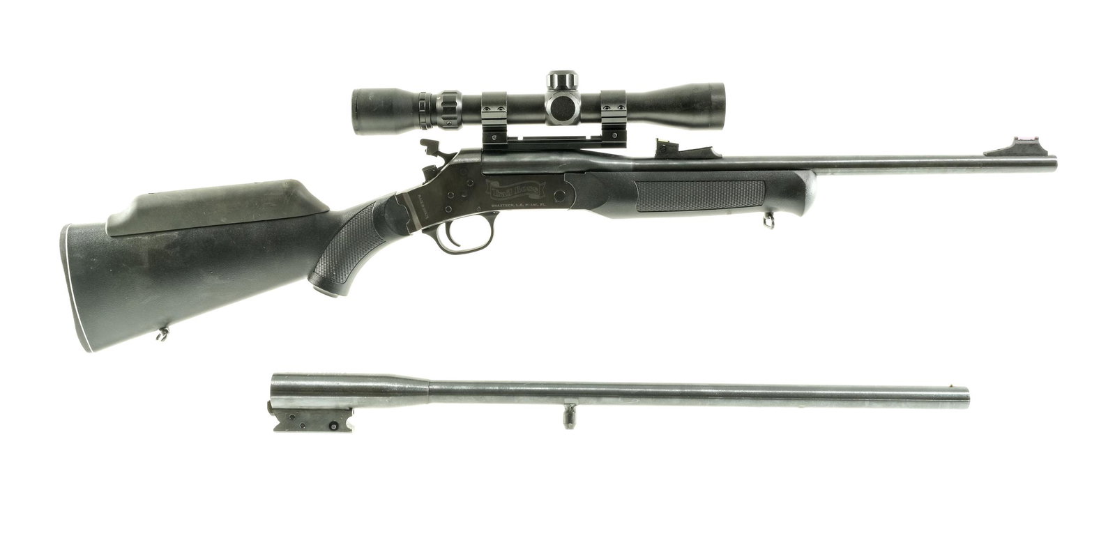 Rossi Trail Boss 22 20 Ga Rifle Shotgun: Description Rossi Trail Boss in .22 Long Rifle with a single round capacity and a 18.5" barrel. Made in Brazil. Comes with a extra 22" 20 gauge shotgun barrel with CYL fixed choke. Rossi composite but