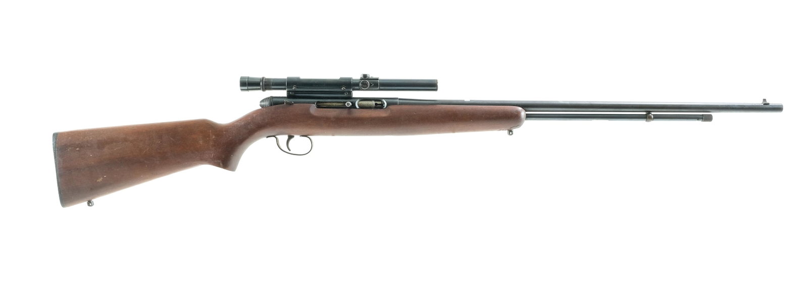 Remington 550-1 22 Cal Semi Auto Rifle: Description Remington Model 550-1 in .22 Short, Long and Long Rifle with a ten round internal magazine tube capacity and a 24" barrel. Remington checkered black composite butt plate. Smooth wood stock