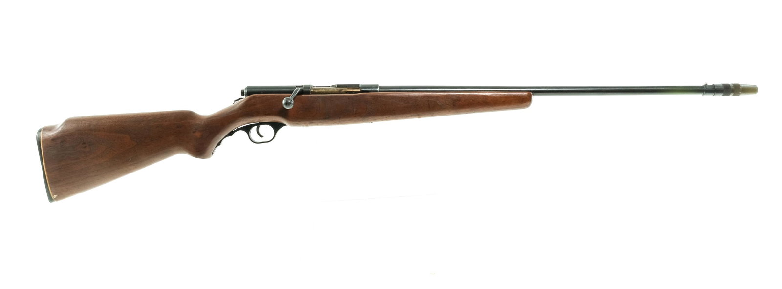 Mossberg 183KC .410Ga Bolt Action Shotgun: Description O.F. Mossberg & Sons model 183KC in 410 gauge with two round capacity and a 25" barrel with adjustable choke device. Black serrated composite butt plate. Smooth wood stock and front forend