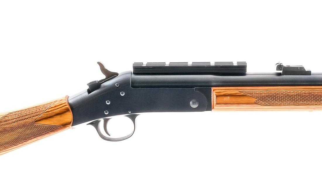 H&R SB2 Ultra .357 Rem Max Single Shot Rifle: Description Harrington & Richardson SB2 Ultra in .357 Remington Maximum with a single round capacity and a 22" barrel. Uncle Mikes rubber butt plate. Checkered laminated wood stock and front foregrip.