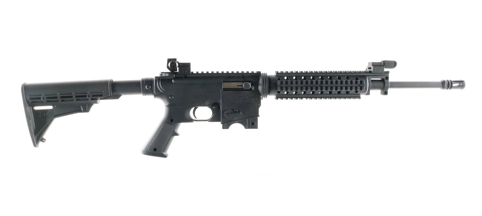 Mossberg 715-T .22 LR Semi Auto Rifle: Description Mossberg 715-T chambered in .22 long rifle with a 16.5" barrel with a birdcage style flash suppressor. Polymer handguard with polymer quad picatinny rail. Polymer receiver with top polymer