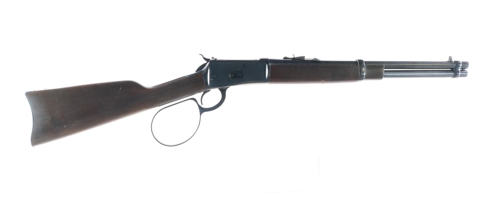 Rossi Puma M92 .45 LC Lever Action Rifle: Description Rossi Puma M92 in .45 Long Colt with a eight round removable magazine and a 16" barrel. Made in Brazil and import marked by: LSI out of Reno Nevada. Blued butt plate. Blued large loop hand