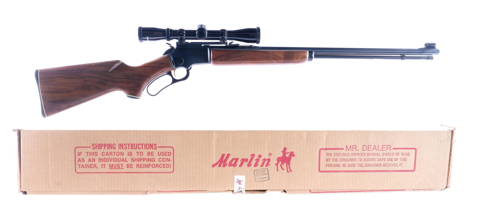 Marlin Golden 39A .22 Lever Action Rifle: Description Marlin Golden 39A in .22 Short, Long and Long Rifle with a varied capacity and a 24" barrel. Checkered composite butt plate. Smooth wood butt stock and front foregrip. Blued hand lever, se