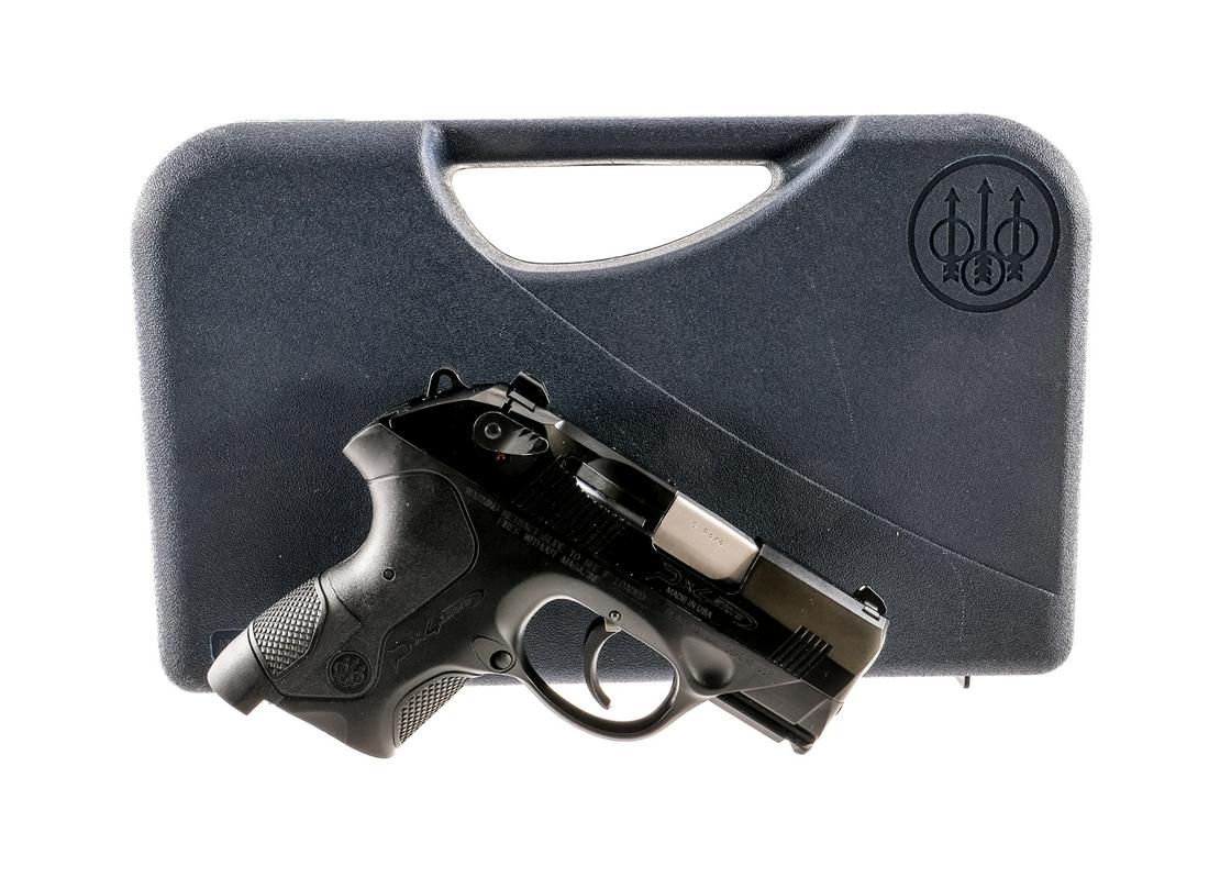 Beretta PX4 Storm Compact 9mm Semi Auto Pistol: Description Beretta PX4 Storm Compact chambered in 9mm with a 3" stainless steel barrel. Double/single action pistol with a textured polymer frame and a black finished metal slide with rear and front 