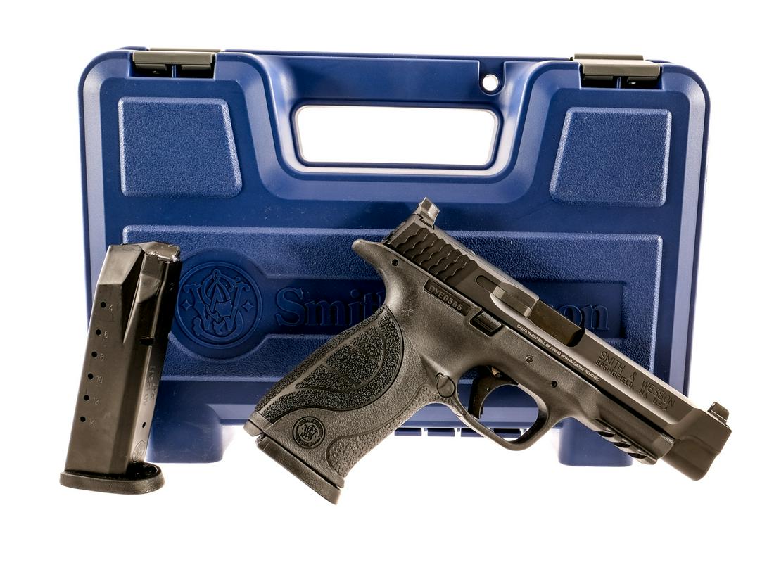 S&W M&P Pro CORE .40 S&W Semi Auto Pistol: Description Smith & Wesson M&P Pro CORE chambered in .40 Smith & Wesson with two, fifteen round removable magazines and a 5" barrel. Polymer frame with textured grip, backstrap and accessories rail. L