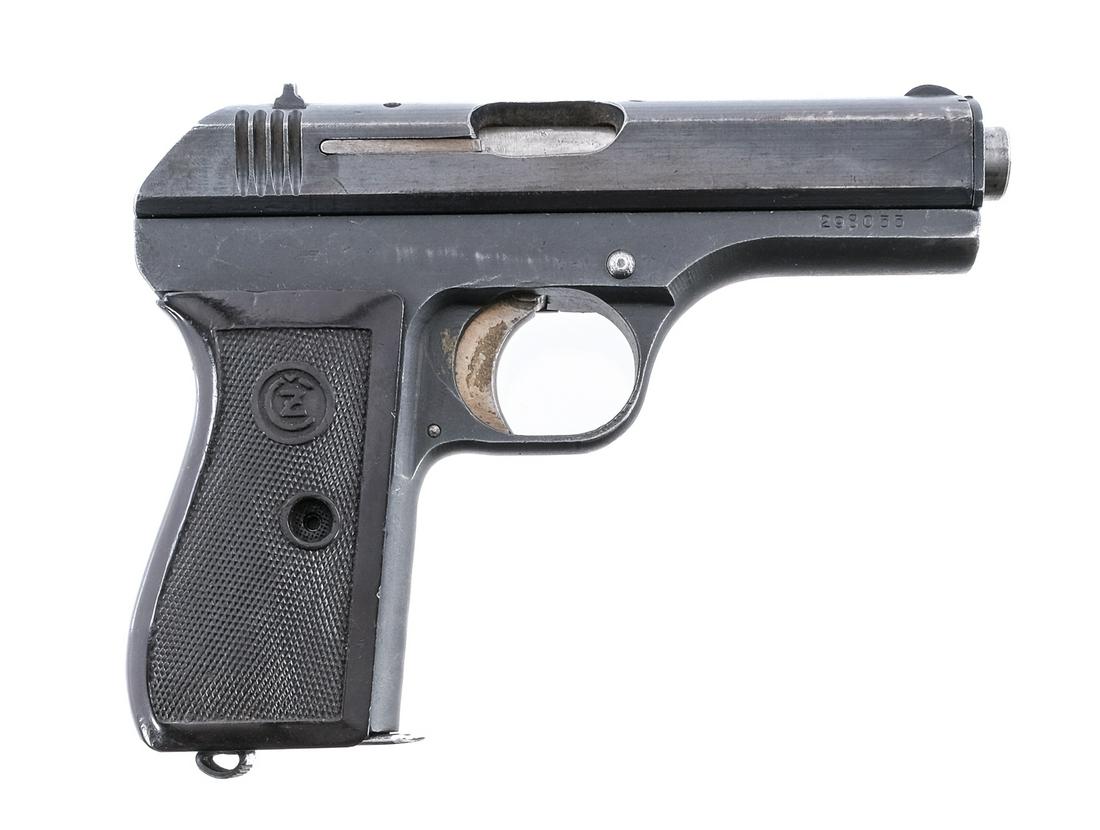 CZ 27 .32 Semi Auto Pistol: Missing the firing pin assembly. SOLD AS-IS. Description CZ Model 27 in 7.65mm (.32 ACP) with one, nine round removable magazine and a 4" barrel. Checkered composite grip plates. Parkerized frame. Sol