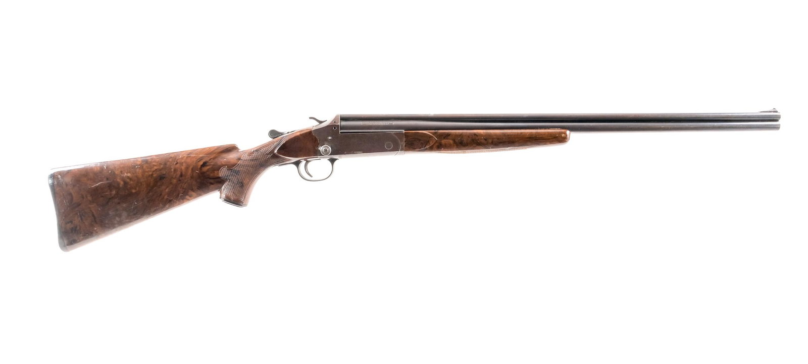 Stevens 22-410 .22 LR / .410 Combo Gun: Description J. Stevens 22-410 Combination gun with a rifled top bore single round in .22 Long Rifle and a smooth bottom bore in a single round .410 gauge 3" shotgun with a 24" barrel. Black serrated c
