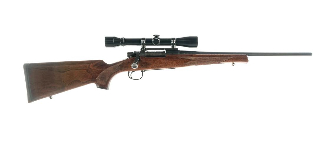 Remington Model 7 .17 Rem Bolt Action Rifle: Description Remington Model 7 chambered in .17 Remington with a internal magazine and a 18.5" barrel. Blued barrel, receiver, and knurled bolt handle. Textured forend and pistol grip stock with rubber
