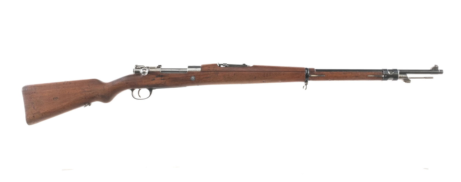 DWM 1909 Argentine Mauser 7.65x53mm Bolt Action: Description DWM 1909 Argentine Mauser chambered in 7.65x53mm Argentine with a five round internal capacity and a 29" barrel. Imported by CAI ST ALB VT, which is marked in small font on the side of the