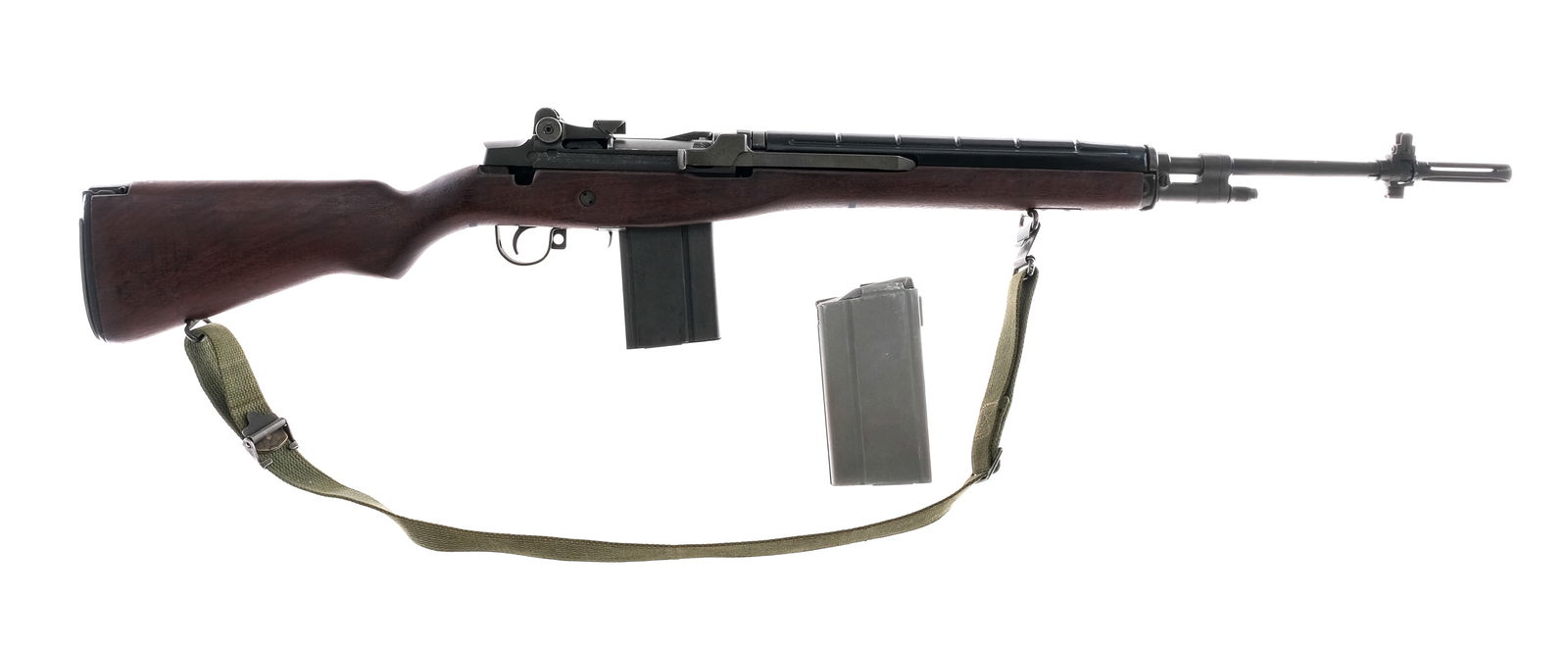 Polytech M14 S .308 Semi Auto Rifle: Description Polytech M-14S in .308/7.62x51mm with two, twenty round removable box magazines and a 22" chrome lined barrel with flash suppressor and bayonet lug. Manufactured in China by Polytech and i