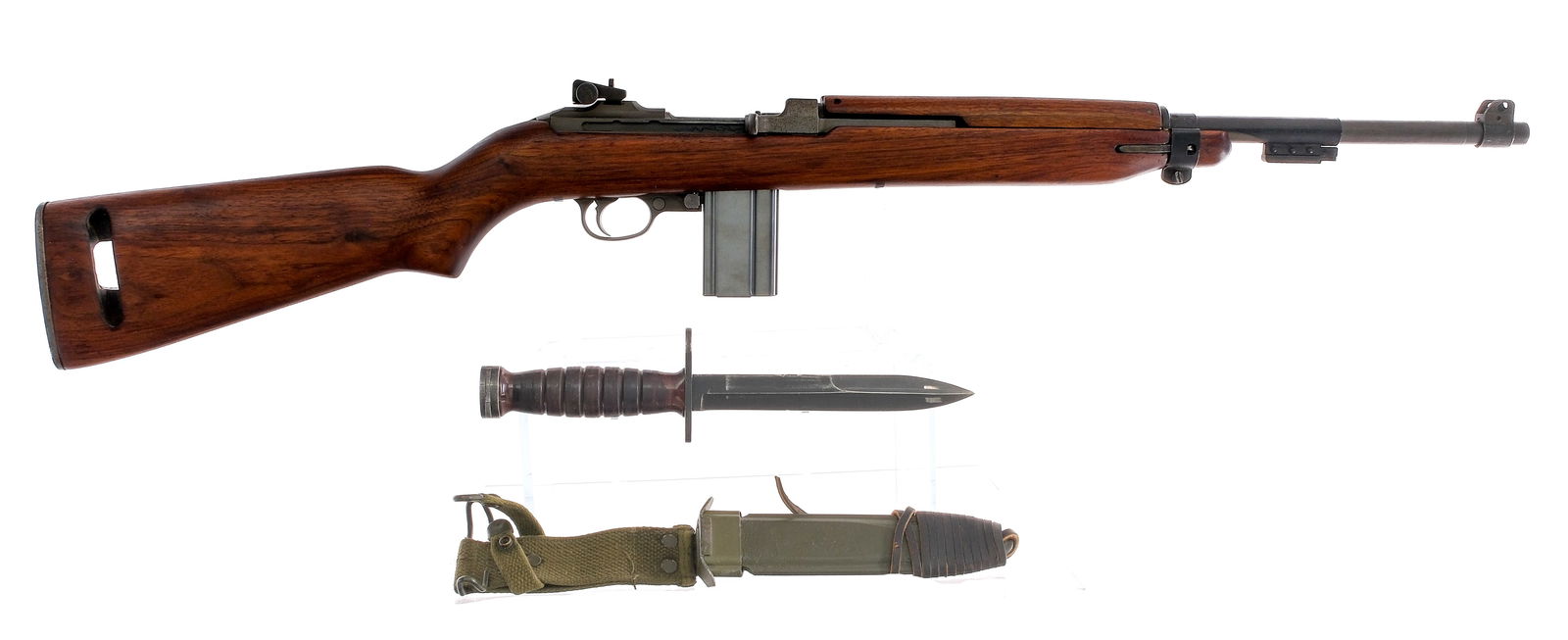 Quality Hardware M1 Carbine .30 Carbine Rifle: Description Quality Hardware M1 Carbine chambered in .30 Carbine with seven total magazines of varying capacity, and a 18" Underwood barrel. The receiver was manufactured between September 1943 and Ma