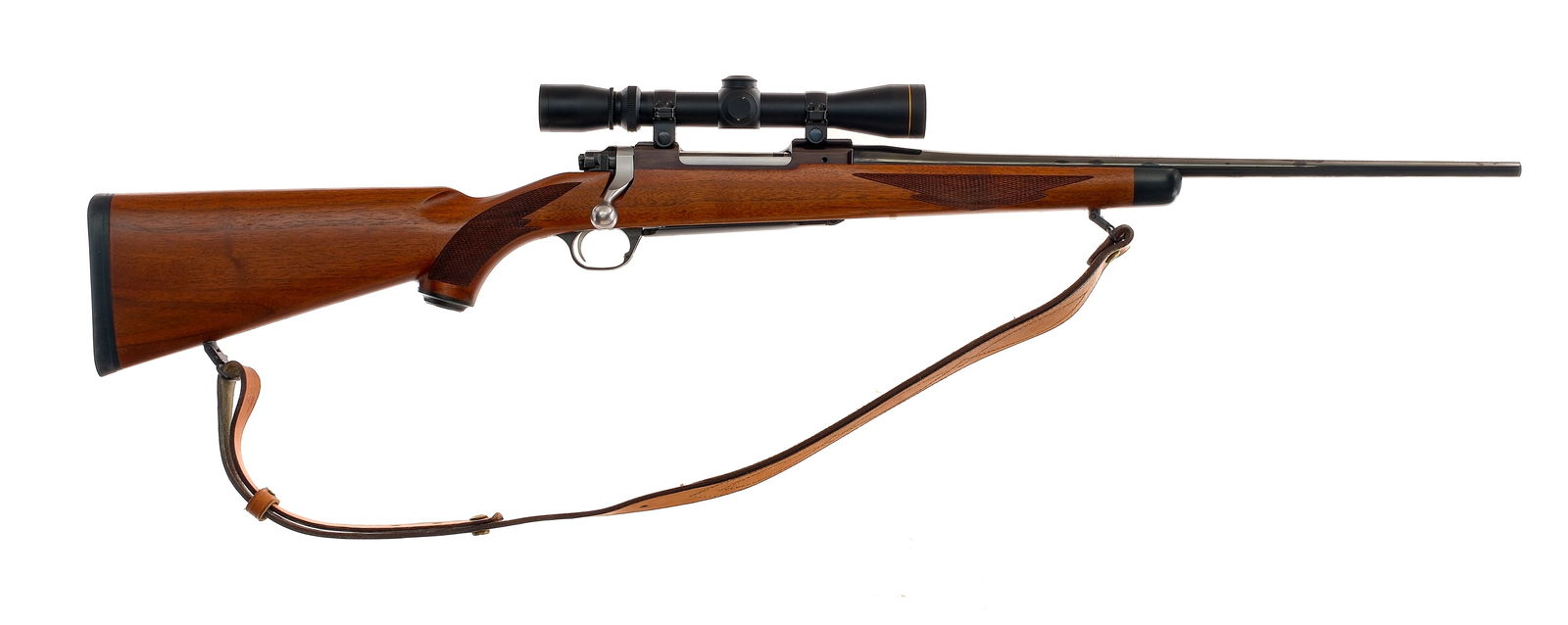 Ruger M77 MK II .270 Win Bolt Action Rifle: Description Ruger M77 MK II in .270 Winchester with a four round capacity and a 20" barrel. Rubber butt plate. Checkered wood stock and front forend. Blued trigger guard, receiver and barrel. Rear rig