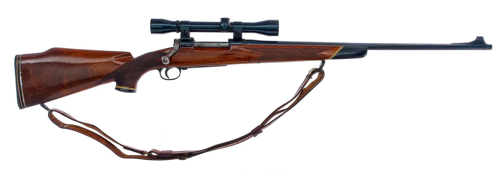 U.S. Remington 1903 Springfield .30-06 Rifle: Description U.S. Remington Model 1903 (O3) Sporterized with a five round capacity and a 24" barrel. Serrated rubber butt pad. Checkered Monte Carlo style stock and front forend. Blued trigger guard, t