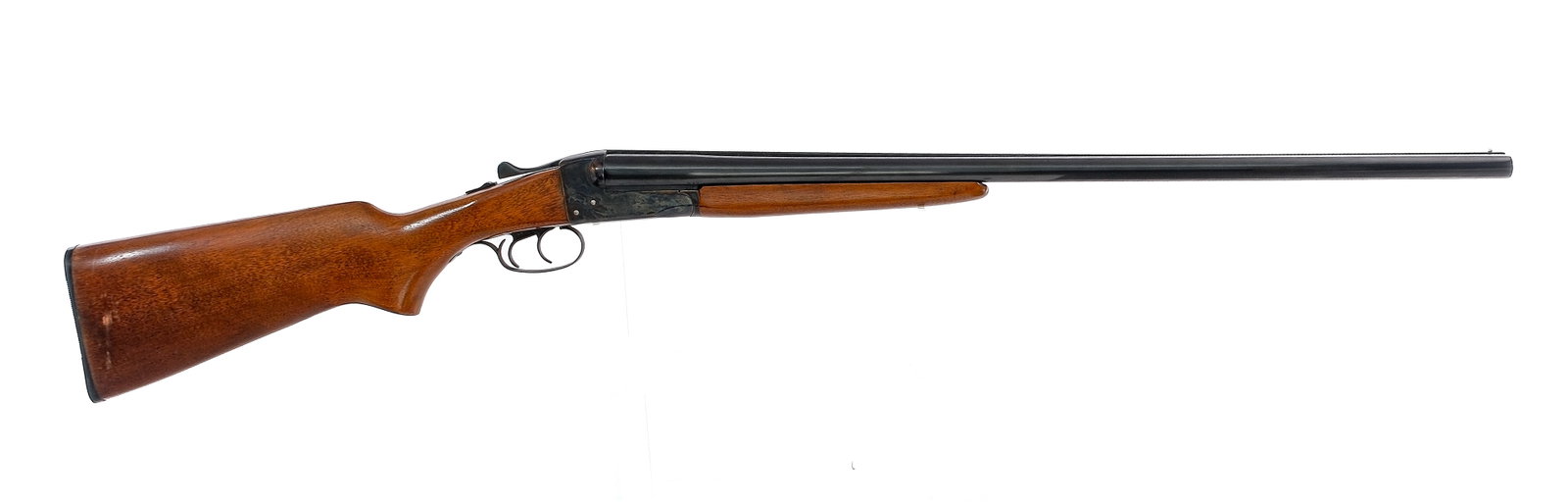 Stevens 311A 16Ga SxS Shotgun: Description Stevens/Savage Arms Model 311-A in 16 gauge with a two round capacity and a 28" side by side top ribbed barrel. Serrated composite butt plate. Smooth wood stock and front forend. Blued tri