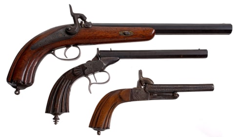 Estate Pistol Lot 3 Pcs Pistols