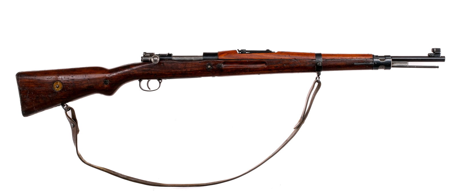 CZ VZ 24 8mm Mauser Bolt Action Rifle: Description Czech CZ VZ 24 chambered in 8mm Mauser with a five round internal magazine and a 24" barrel. Imported by C.A.I. VT GA, marked on the right side of the barrel. Front bayonet lug and cleanin
