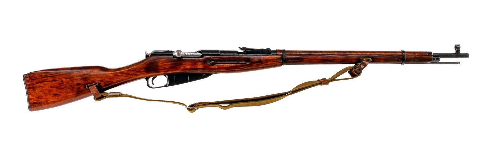 Izhevsk M91/30 Mosin Nagant 7.62x54r Bolt Action: Description Izhevsk M91/30 Mosin Nagant chambered in 7.62x54r with a five round internal magazine and a 28 3/4" barrel. Manufactured in 1942 and imported by PW Arms, marked on the left side of the rec