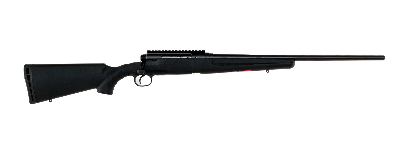 Savage Axis .223 Remington Bolt Action Rifle: Description Savage Axis chambered in .223 Remington with one, four round removable magazine and a 22" carbon steel barrel. Matte finished barrel, receiver, and bolt handle. Stainless bolt body. Full l