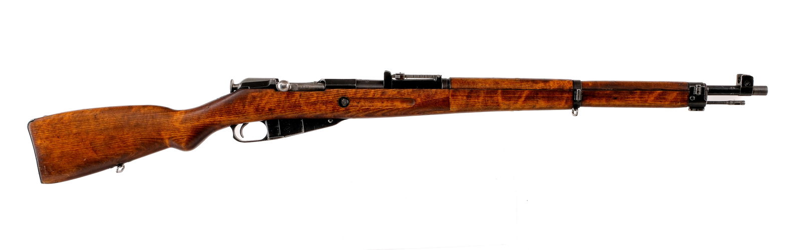 Post War Finnish M39 Mosin Nagant 7.62x54r Rifle: Description Finnish M39 Mosin Nagant chambered in 7.62x54r with a five round internal magazine and a 27" barrel. The barrel shank is dated to 1967 and is imported by C.A.I. ST ALB VT, marked on the ba