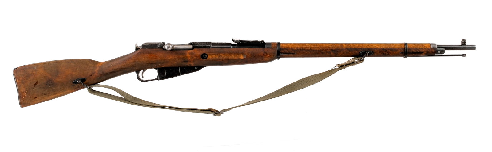Tikka Finnish M91/30 Mosin Nagant 7.62x54r Rifle: Description Tikka Finnish M91/30 Mosin Nagant chambered in 7.62x54r with a five round internal magazine and and a 28 3/4" barrel. Manufactured in 1944 with serial umber 59845. Blued barrel, cleaning r