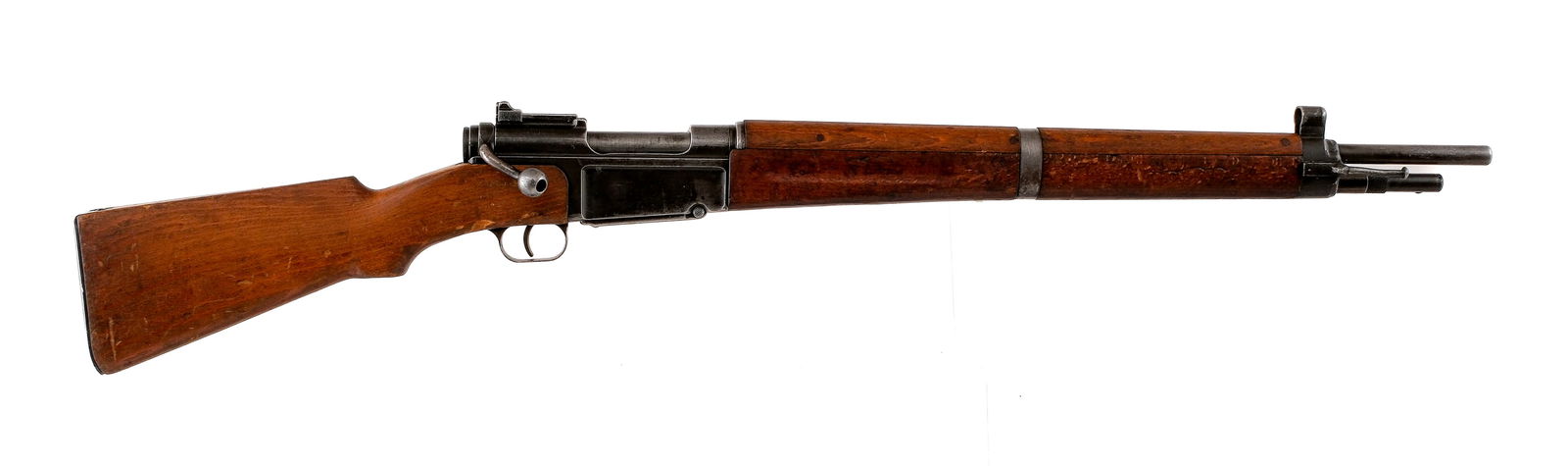 MAS Mle 1936 7.5x54 French Bolt Action Rifle: Description French MAS 36 chambered in 7.5x54mm French with a five round internal magazine and a 22.6" barrel. Manufactured in France and imported by C.A.I., marked on the left side of the frame. Spik