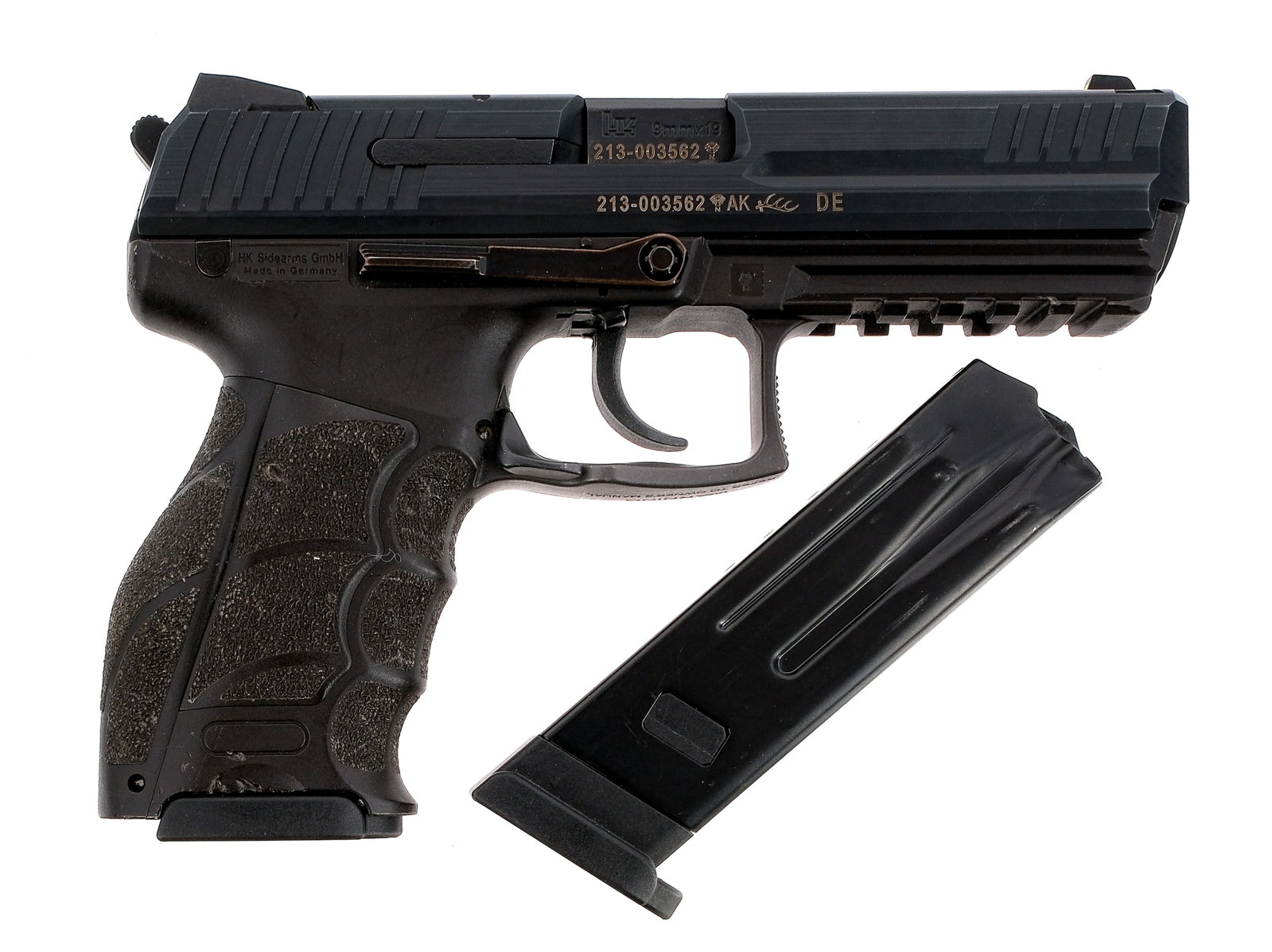 HK P30L 9mm Semi Auto Pistol H&K: Description UPDATE: Comes with extra internal parts with receipt from HK including hammer spring, firing block spring and trigger return spring. Heckler and Koch P30L chambered in 9mm with two, ten ro