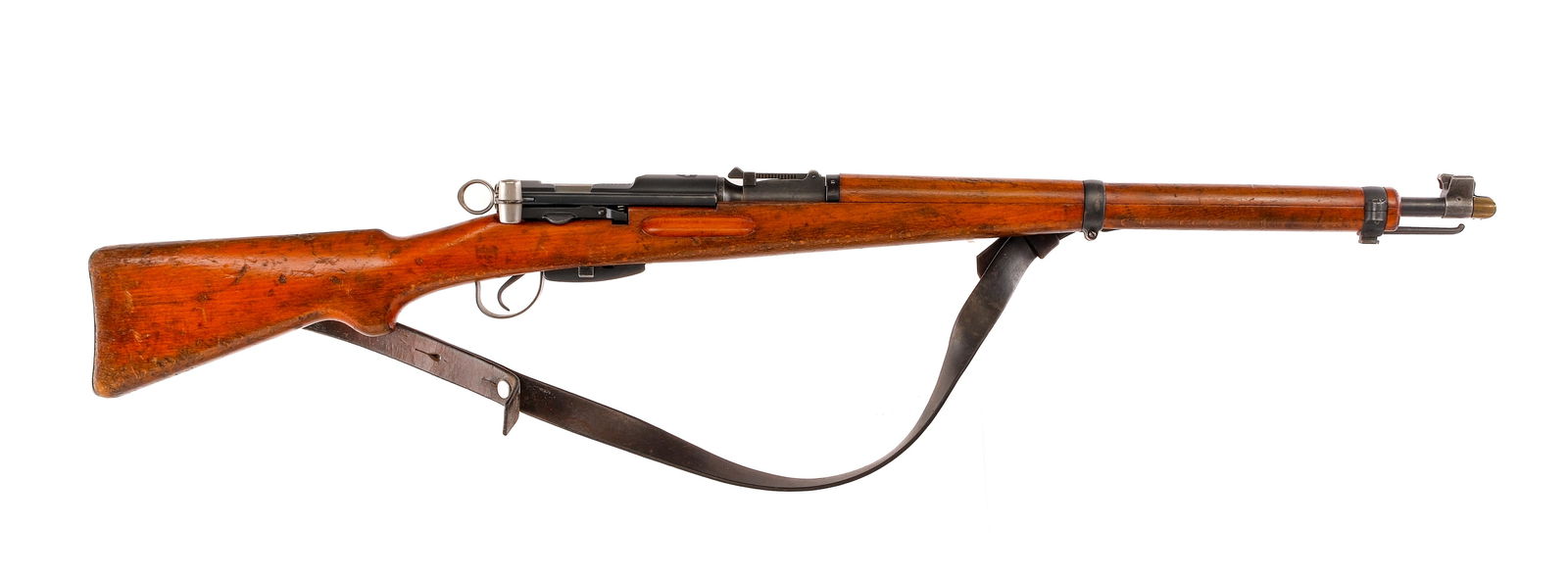 Swiss K31 7.5x55mm Straight Pull Bolt Action Rifle: Description Swiss K31 chambered in 7.5x55mm Swiss with a six round removable magazine with matching serial number, and a 25.5" barrel. Manufactured in Switzerland and imported by SAMCO MIA FL, marked