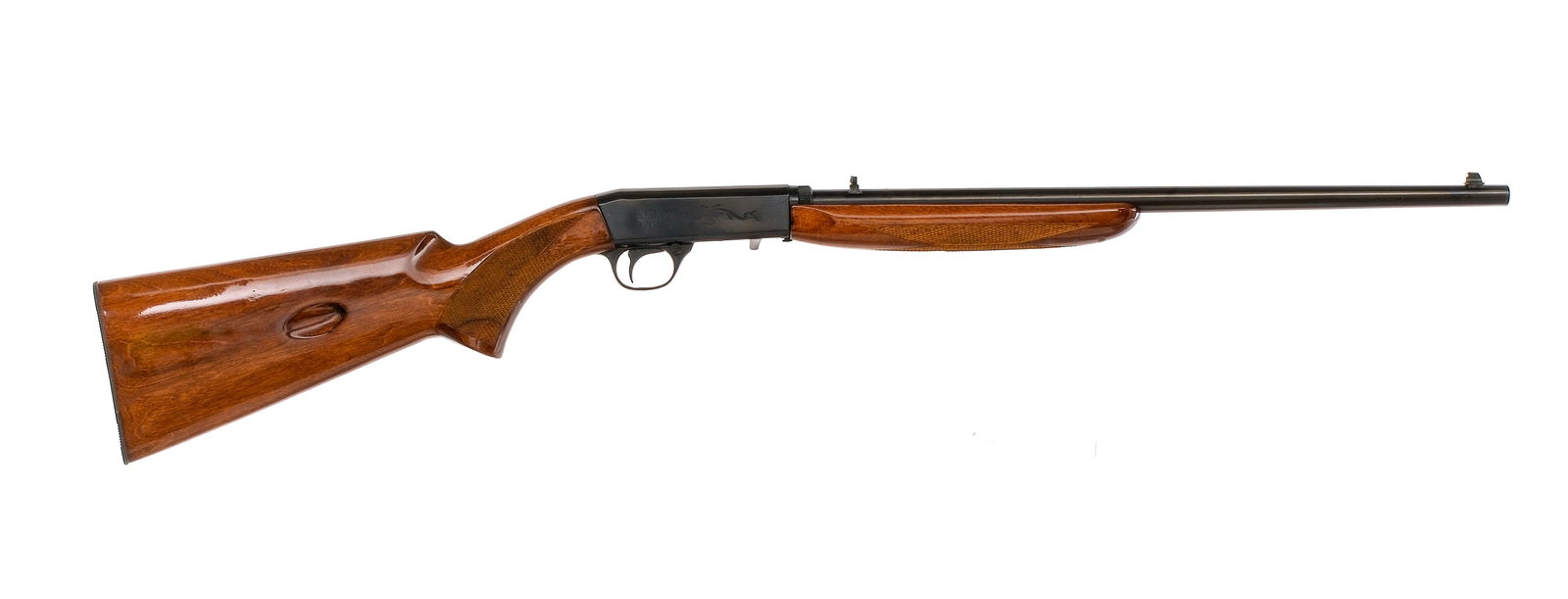 Norinco 22 ATD .22 LR Semi Auto Rifle: Description Norinco 22 A.T.D. Take-Down in .22 Long Rifle with a eleven round capacity and a 19" barrel. Made in China and import marked by Interarms Alex Va. Blued serrated butt plate. Checkered wood